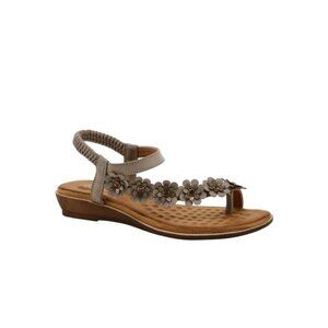 PATRIZIA by SPRINGS STEP | FLowmiz | Women's Sandals | Size 8 Floral Rhinestone